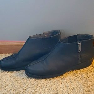 Short Leather Booties